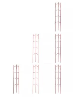 Stacking Tomato Ladders, Set Of 6 9 Stacking Tomato Ladders, Set Of 6 -The Bloom Yard Sales Shop 40309 Red stacking tomato ladders set of 6 red tif