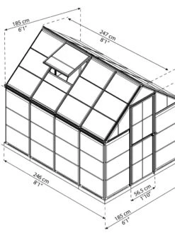 Canopia® By Palram Harmony™ Greenhouse, 6' -The Bloom Yard Sales Shop 8588022 11V tif