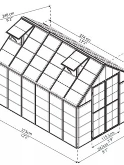 Canopia® By Palram Harmony™ Snap & Grow Greenhouse, 8' 39 Canopia® By Palram Harmony™ Snap & Grow Greenhouse, 8' -The Bloom Yard Sales Shop 8591044 05V jpg
