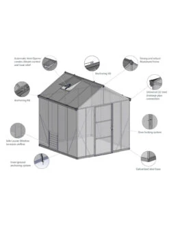 Canopia® By Palram Glory™ Greenhouse, 8' -The Bloom Yard Sales Shop 8591547 17v