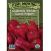 California Wonder Sweet Pepper Organic Seeds