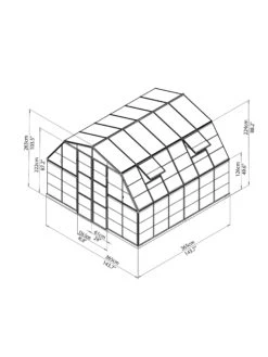 Canopia® By Palram Americana™ Greenhouse, 12' X 12' 14 Canopia® By Palram Americana™ Greenhouse, 12' X 12' -The Bloom Yard Sales Shop 8595693 15v