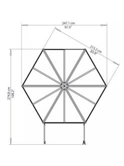 Canopia® By Palram Oasis Hexagon Greenhouse -The Bloom Yard Sales Shop 8596238 005V tif