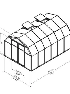 Canopia® By Palram Hobby Gardener Greenhouse, 8' -The Bloom Yard Sales Shop 8599332 03V tif