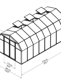Canopia® By Palram Hobby Gardener Greenhouse, 8' -The Bloom Yard Sales Shop 8599333 04V tif