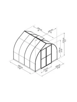 Canopia® By Palram Bella™ Greenhouse, 8' -The Bloom Yard Sales Shop 8599337 08v