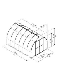 Canopia® By Palram Bella™ Greenhouse, 8' -The Bloom Yard Sales Shop 8599338 04v