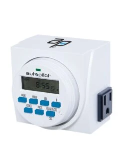 Digital Programmable 7 Day Timer Dual Outlet -The Bloom Yard Sales Shop 8599360 03v