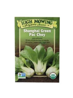 Shanghai Green Pac Choy Organic Seeds