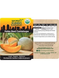 Hales Best Cantaloupe Organic Seeds 5 Hales Best Cantaloupe Organic Seeds -The Bloom Yard Sales Shop 8611872 02v