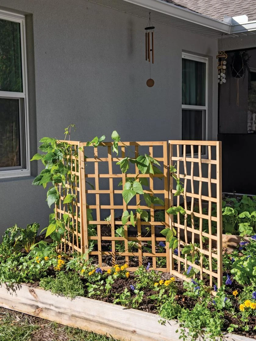 Bamboo Zig-Zag Trellis 24" X 36" 2 Bamboo Zig-Zag Trellis 24" X 36" - Image 2