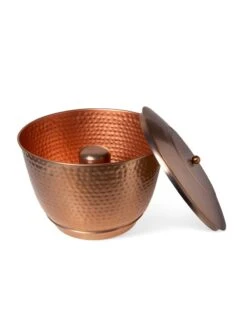 Hammered Copper Hose Pot With Lid 18 Hammered Copper Hose Pot With Lid -The Bloom Yard Sales Shop 8613311 5812