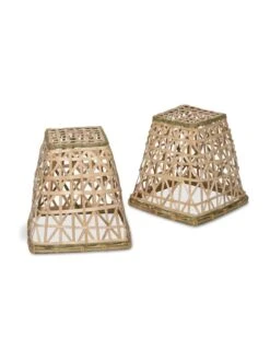 Bamboo Cloche, Set Of 2 -The Bloom Yard Sales Shop 8613351 4693